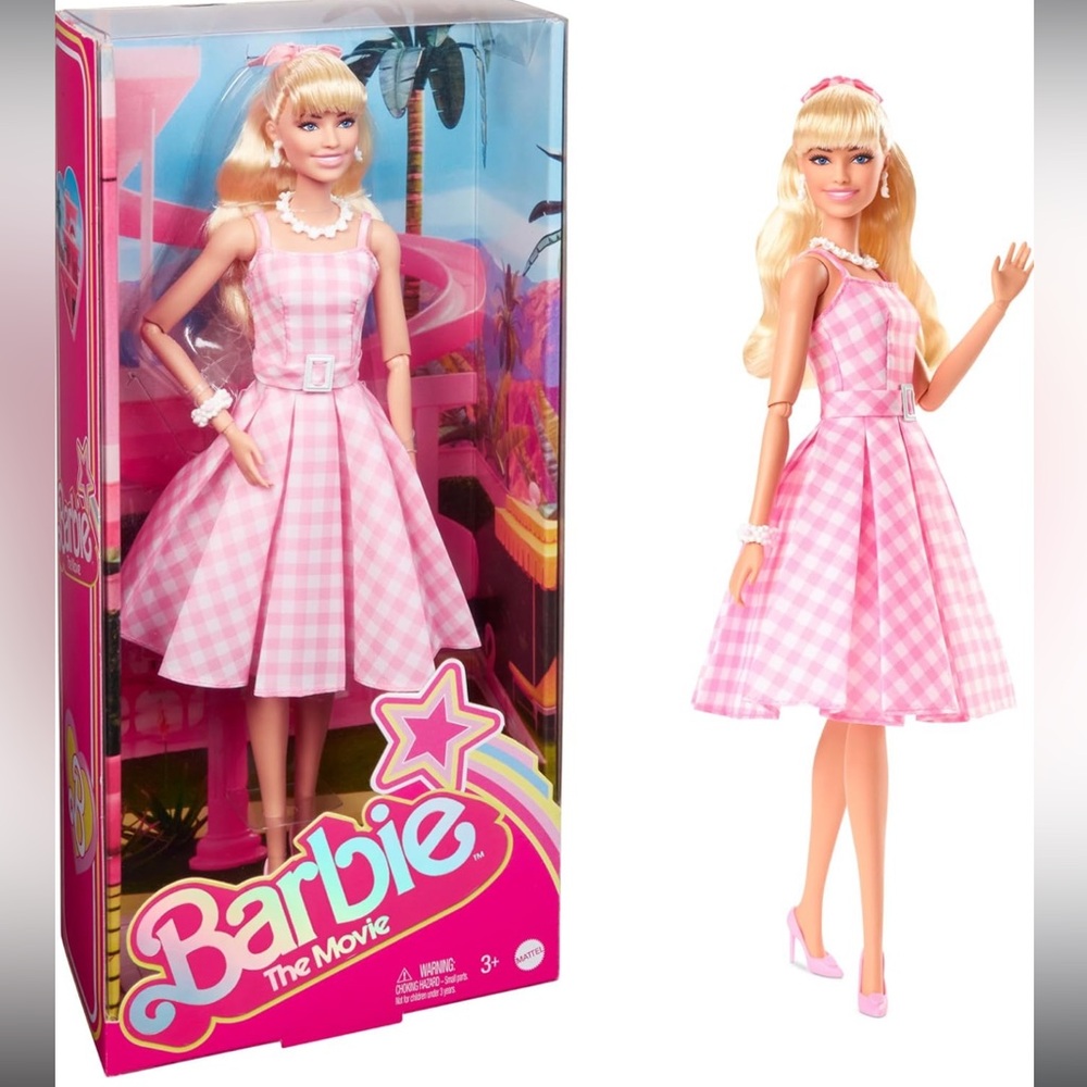 Barbie The Movie Collectible Doll-Margot Robbie as Barbie in Pink Gingham Dress